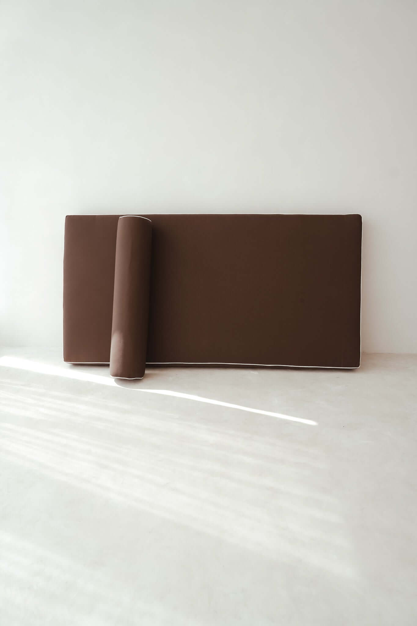 THE MARGOT SUN LOUNGER Cushion Colour: Mocha + White Piping Seat Length: 180cm by Black Salt Co Designer Homewares Furniture Australia