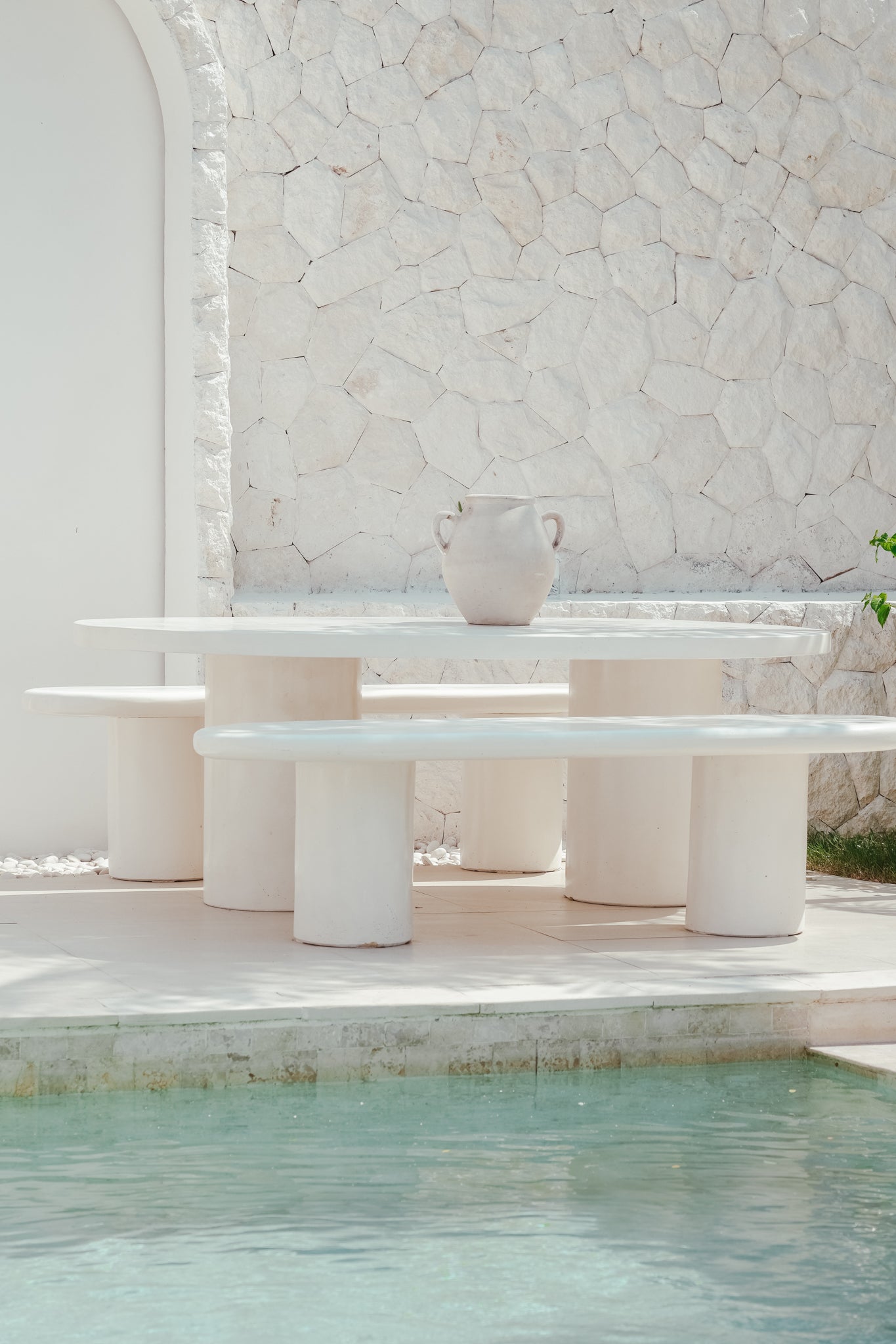 THE PAROS BENCH SEAT by Black Salt Co Designer Homewares Furniture Australia