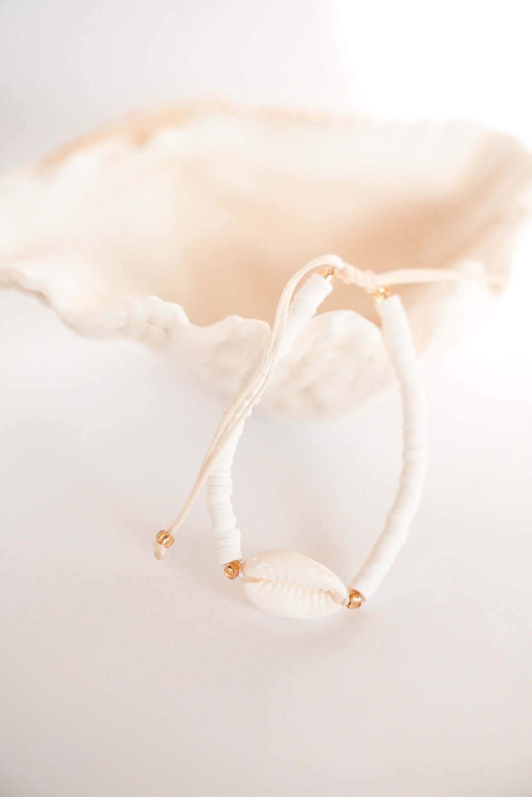 THE SHELLY BRACELET Colors: Shell & Gold by HIBISCUS THE LABEL Designer Homewares Furniture Australia