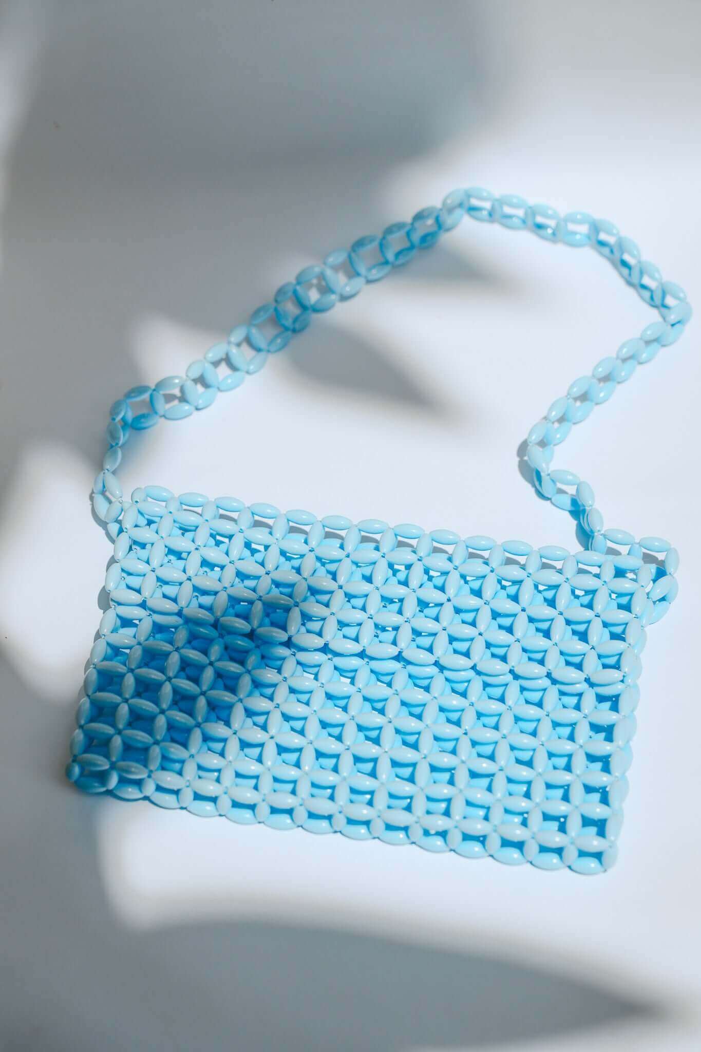 THE TIA BEADED BAG Color PINK YELLOW BLUE By HIBISCUS THE LABEL