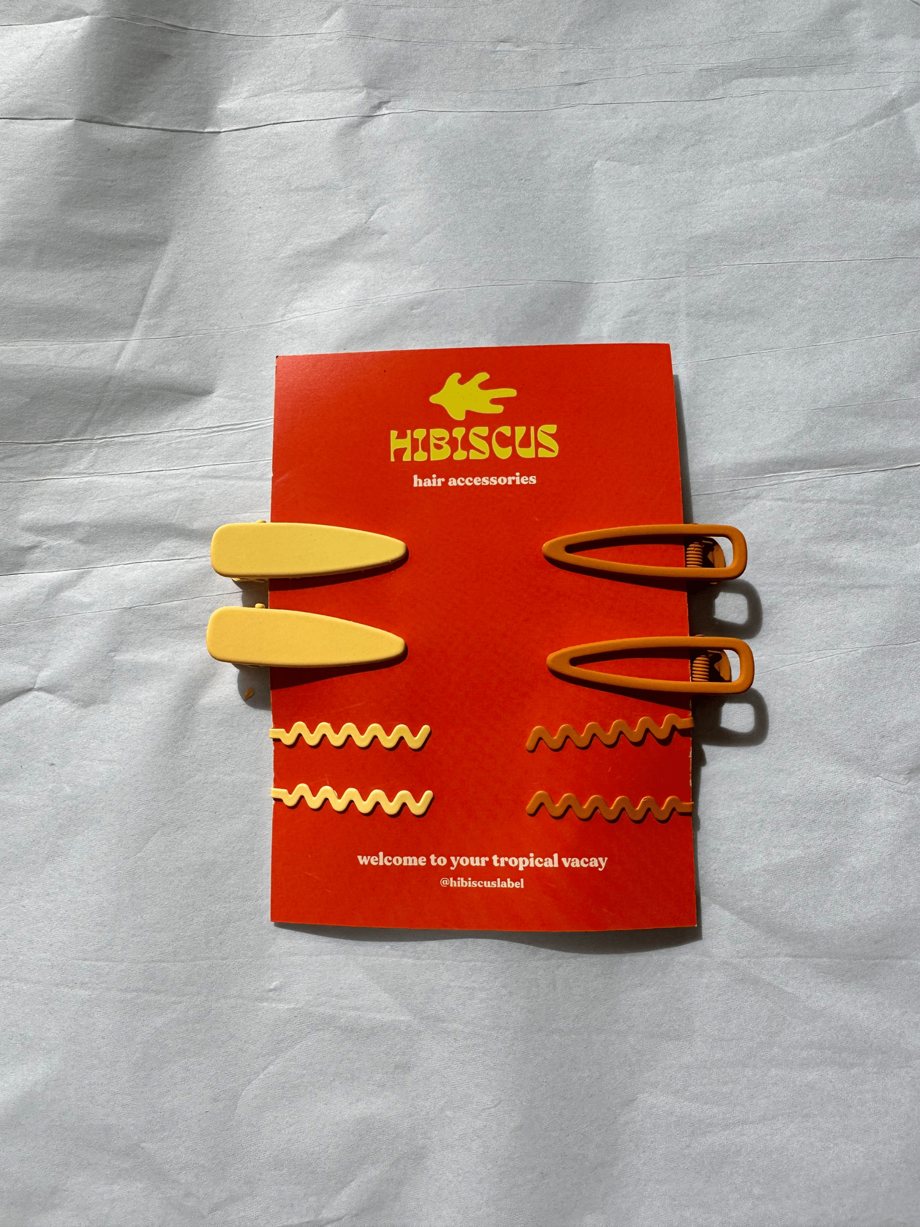 THE ISLAND HAIR CLIPS - SUN PACK - HIBISCUS THE LABEL - Black Salt Co