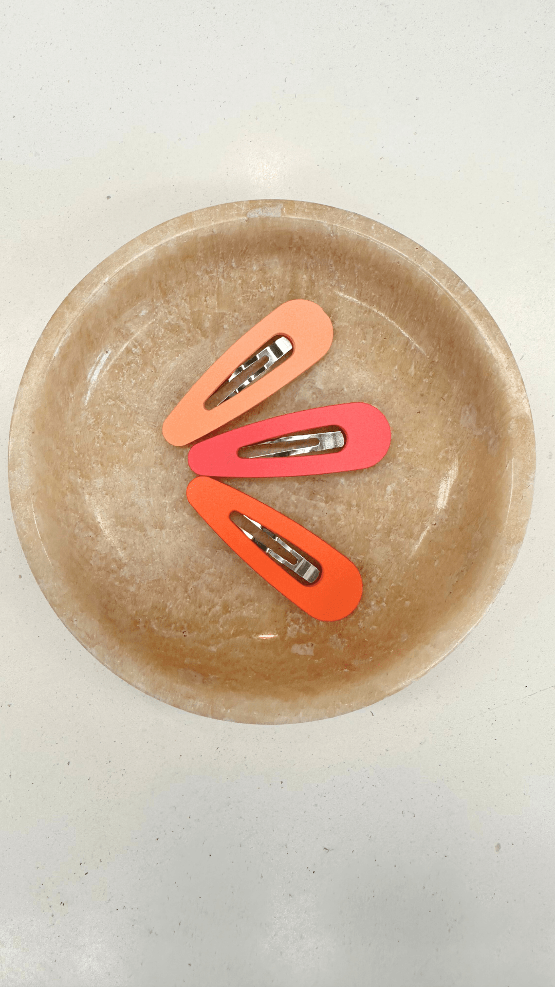 THE ISLAND TRIANGLE HAIR CLIPS - PEACH PACK - HIBISCUS THE LABEL - Black Salt Co